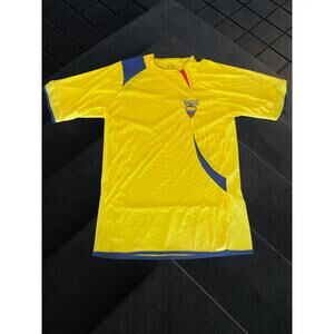 Mens Yellow Ecuador National Soccer Football Jersey World Cup Medium
